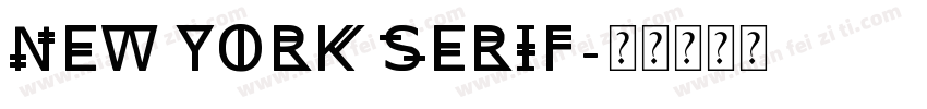 New York Serif字体转换